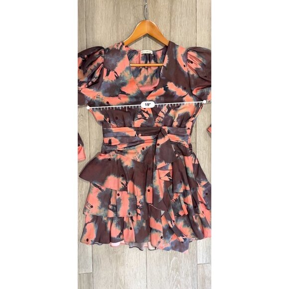 Ulla Johnson Semira silk Mini Dress Size 8 in Rosewood Size 6 - Picture 11 of 13